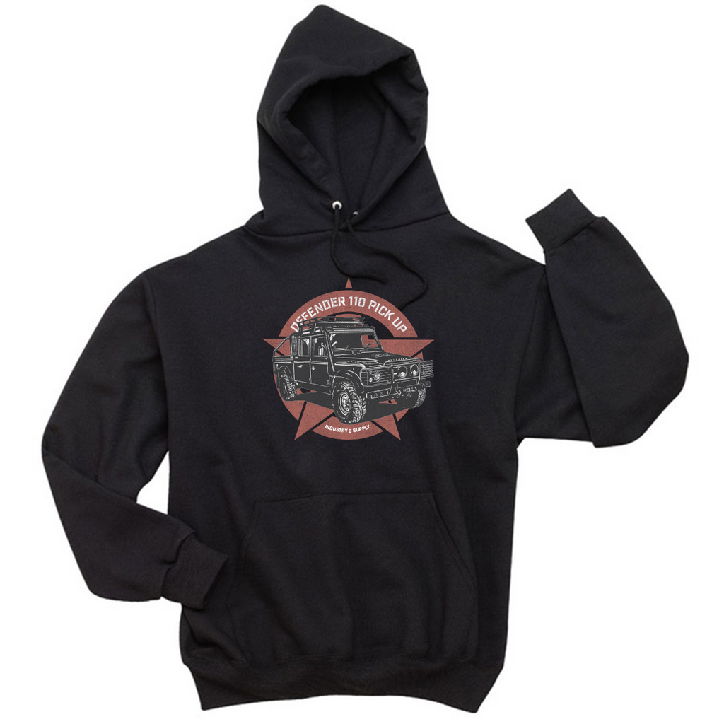 LAND ROVER DEFENDER HOODIE | Industry & Supply | Artisan T-Shirts ...