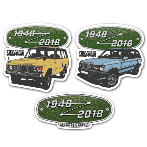 Sticker LAND ROVER ref 48 - MARQUES 4X4 - off-road-stickers