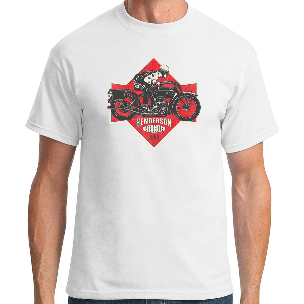 Henderson Motorcycle T-Shirt. All Sizes. 100% Cotton. Original Design ...