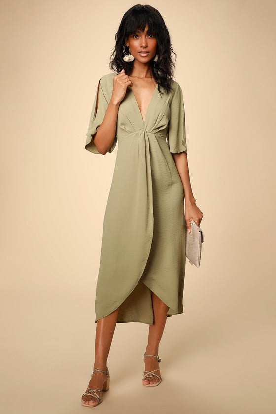 lulus sage dress