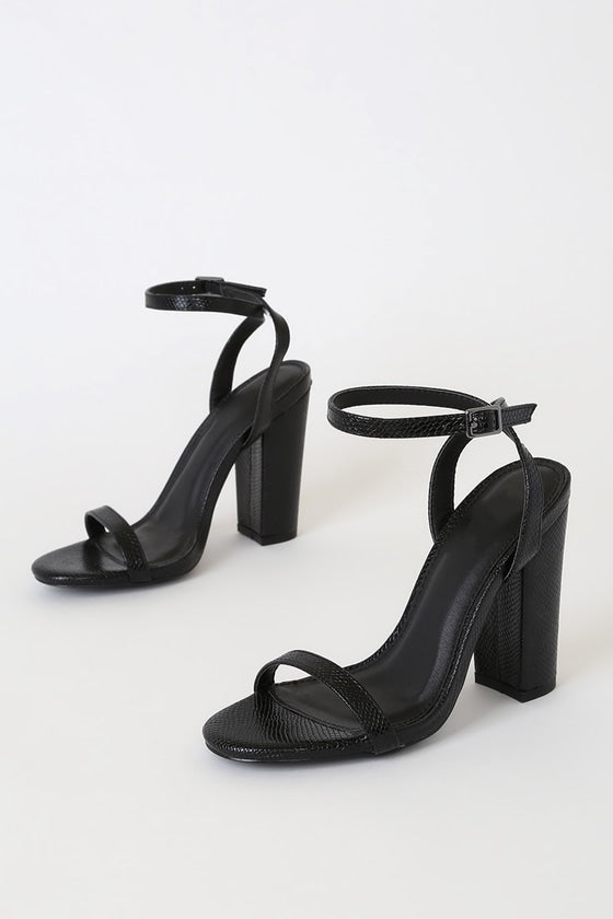 black snake heels