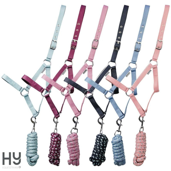 Hy Equestrian Synergy Head Collar and Lead Rope Matchy Set SmallPony/Pony/Cob/Full