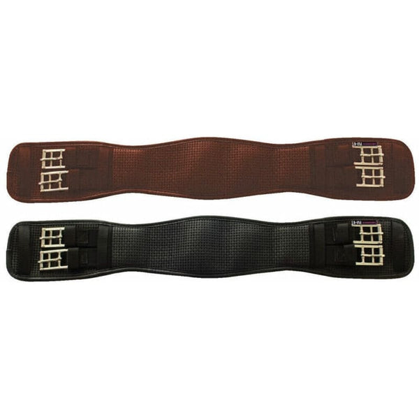 Hy Equestrian Waffle Dressage Girth Elasticated Both Ends Black/Brown 16-34'