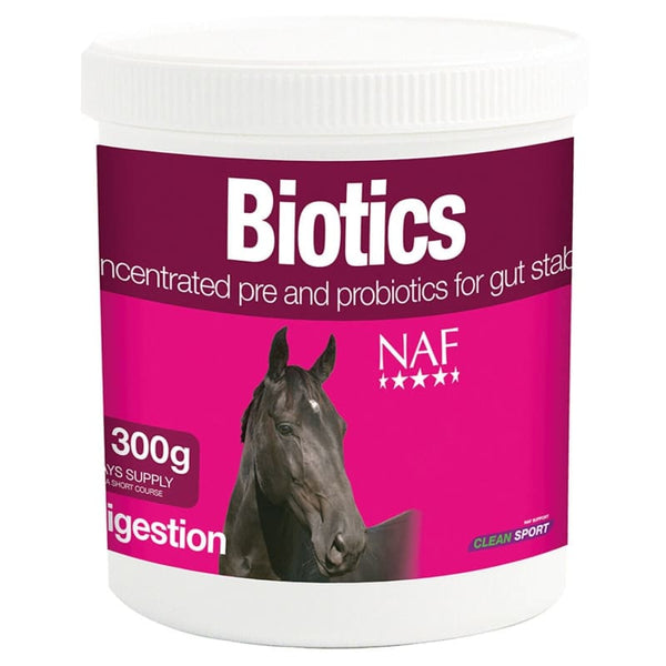 NAF Equine Supplements Biotics Prebiotic and Probiotic Gut Support 300g and 800g