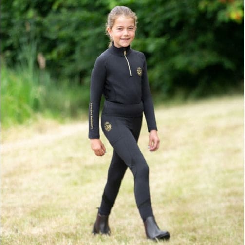 Supreme Products Active Junior Show Rider Leggings Horse Riding Tights  5-14Yrs