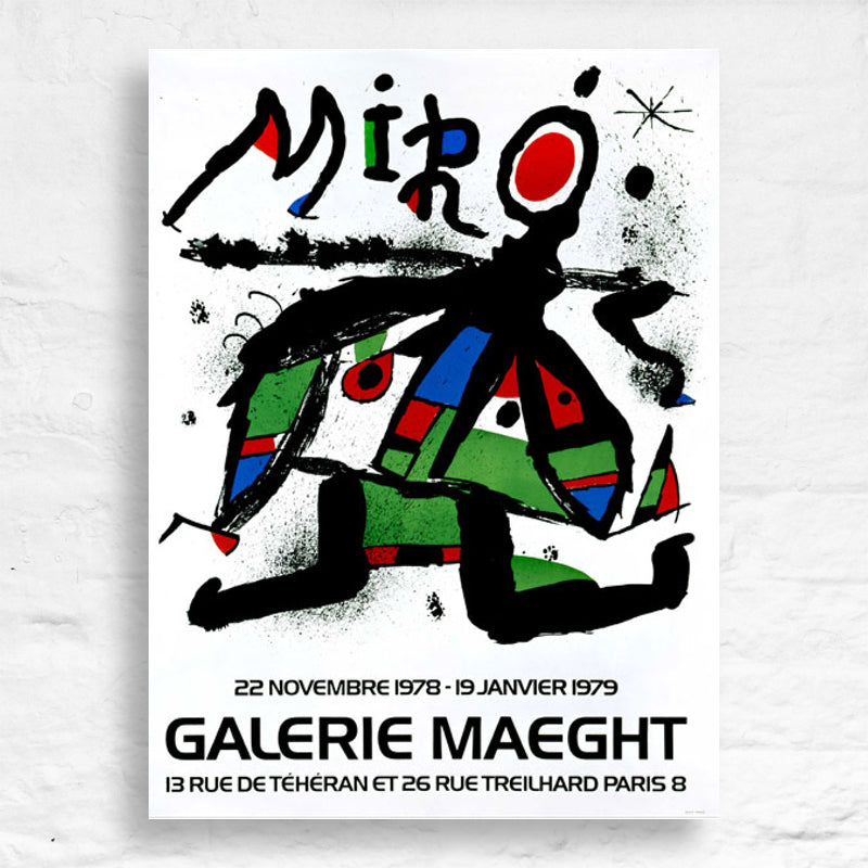 Maeght Exhibition Poster, 1978 Joan Miró Salts Mill Shop