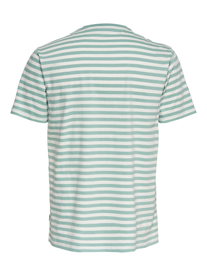 JAMIE STRIPED T-SHIRT | BLACK