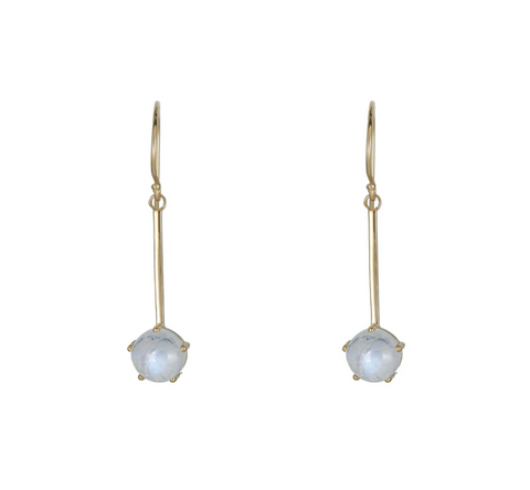 moonstone pendant earrings
