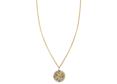 multicolored sapphire necklace