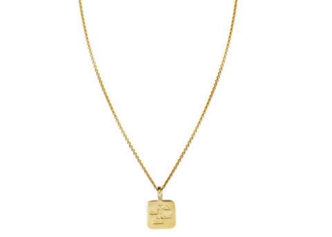 this too shall pass gold necklace 