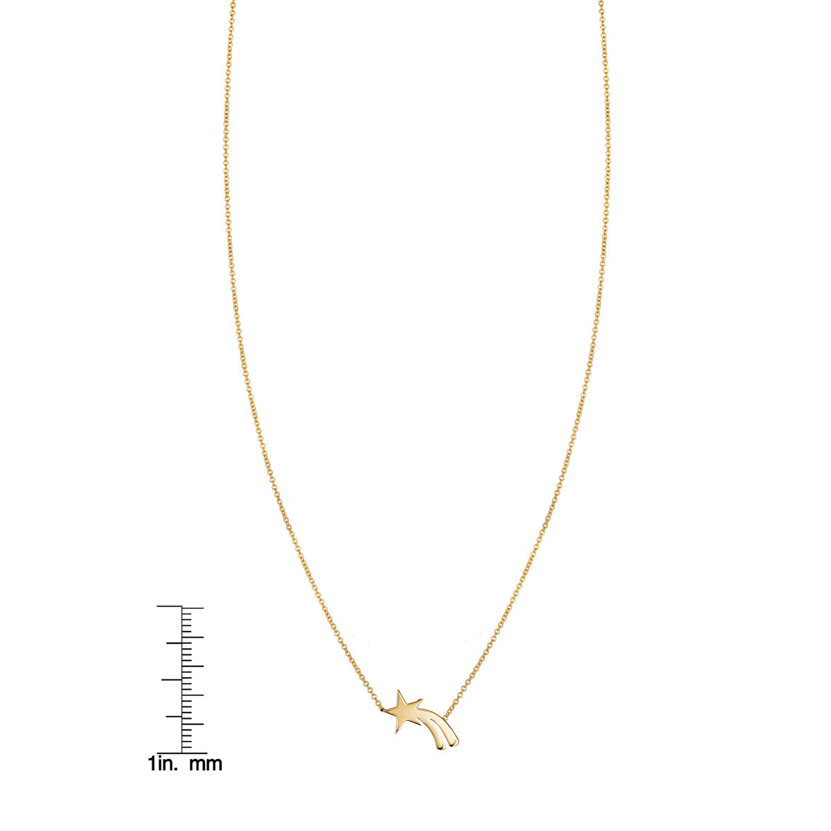 Women's Sterling Silver 14k Gold Plated Shooting Star Necklace - Minoo –  Eye Candy Los Angeles