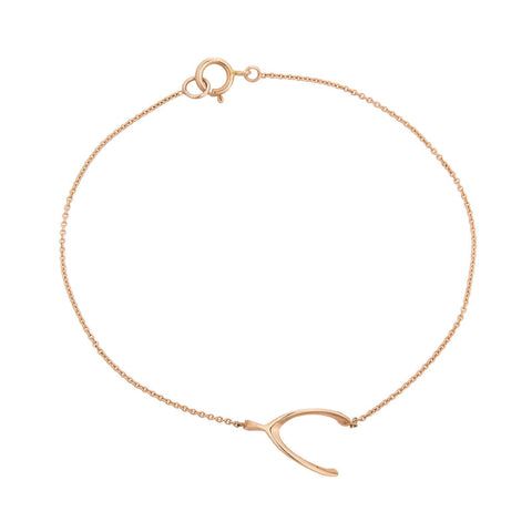 gold wishbone bracelet 