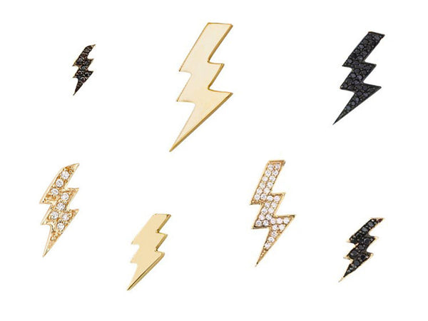 Image of lightning bolt jewlery symbol pendants