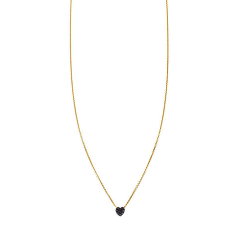 black diamond heart necklace Phoenix Roze