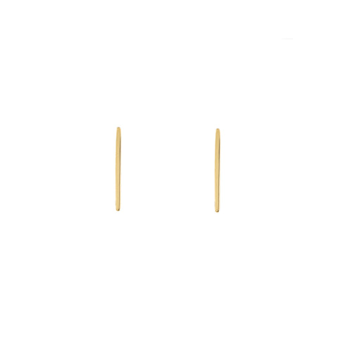 14mm Gold Staple Stud