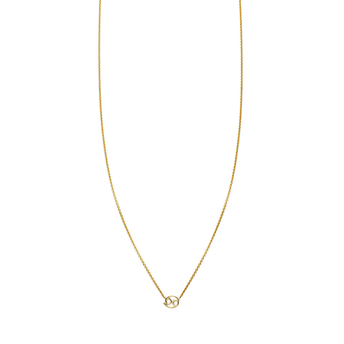 Cancer Gold Zodiac Necklace – Phoenix Roze