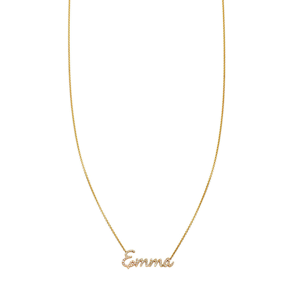 Handwritten Diamond Signature Name Necklace – Phoenix Roze