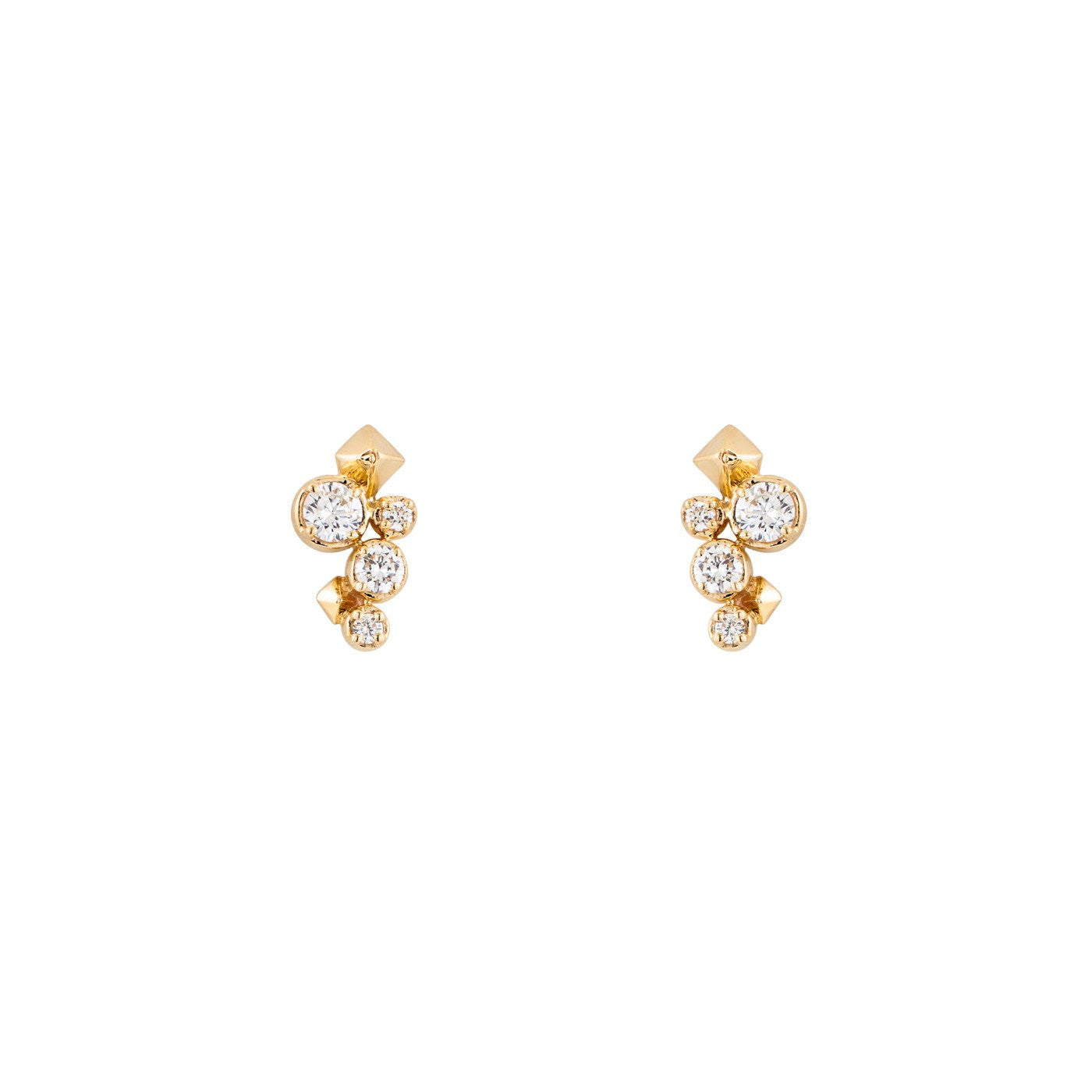 Image of Large Spike & Ice Stud Earrings