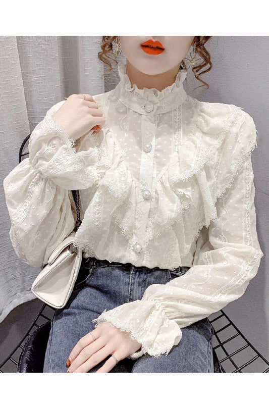 JDEFEG Satin Chemise Long Women Shirt Lace Shirt See Through