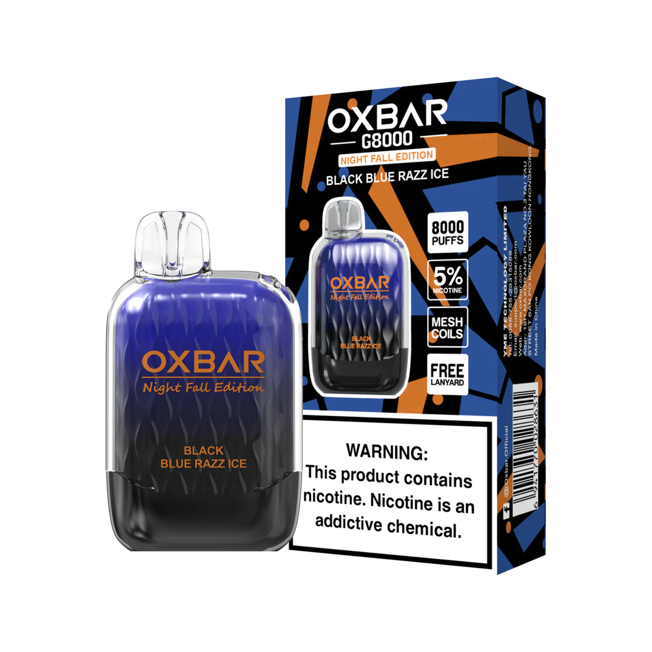OXBAR G8000 Night Fall Edition Disposable E Cigarette