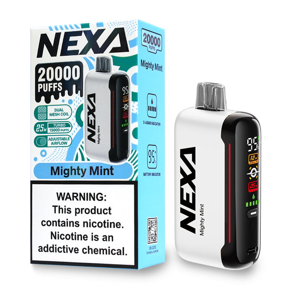 Unleash Portability and Convenience with 20000 Puffs: VapoRider NEXA N20000 Rechargeable Flavored Disposable Vape