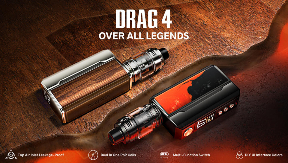 Voopoo DRAG 4 Vape Mod Kit With UFORCE-K Vape Tank – Vape360