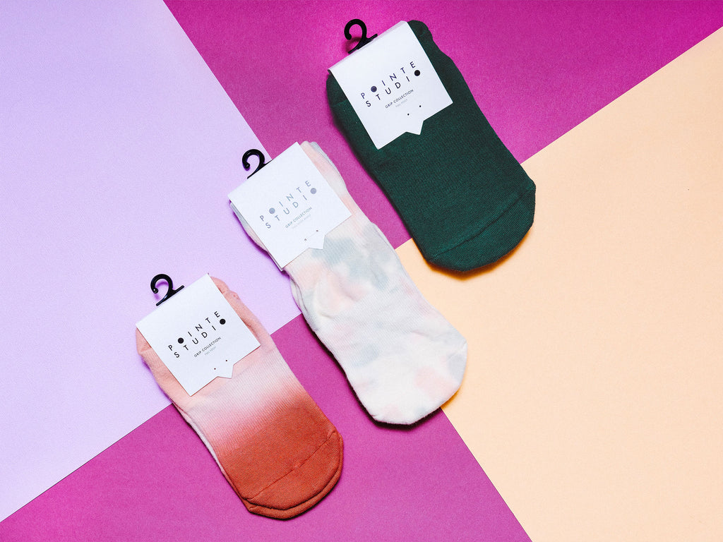 The Barre Code x Tavi Noir Rose Socks