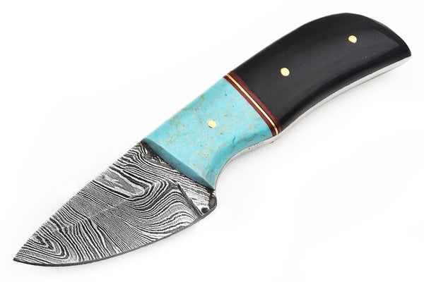 8.5'' Full Tang Gut Hook Damascus Hunting Knife Wood and Bone Handle –  Panther Wholesale