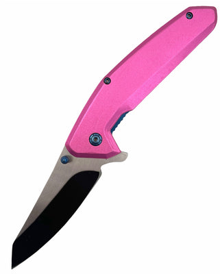 Spring Assisted Blade Tiger-USA Capitol Agent Knife HOT PINK AND WHITE –  Panther Wholesale