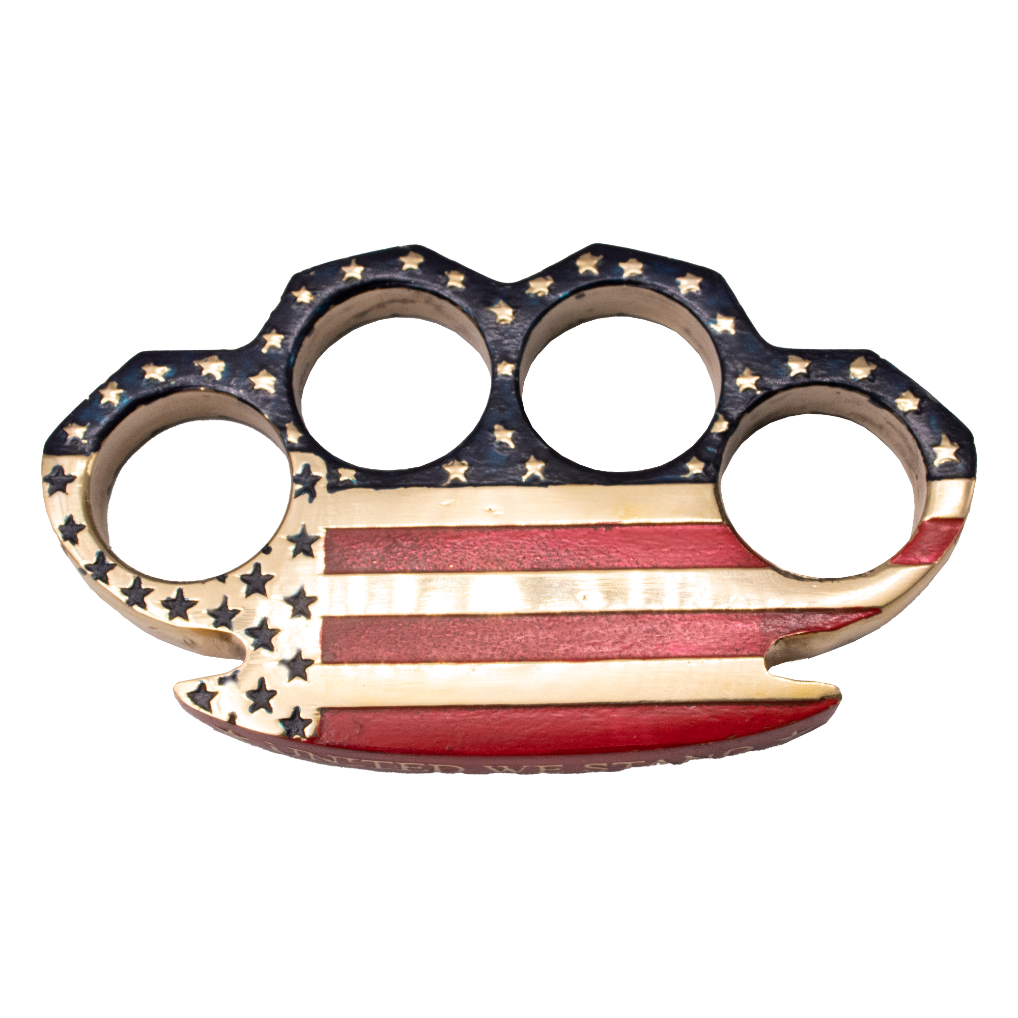 American Flag Heavy Duty Brass Knuckle Duster Paper Weight – Panther  Wholesale