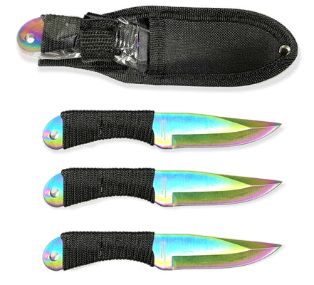 Handyman Is Offering A Discount On A Rainbow-Colored Knife Set