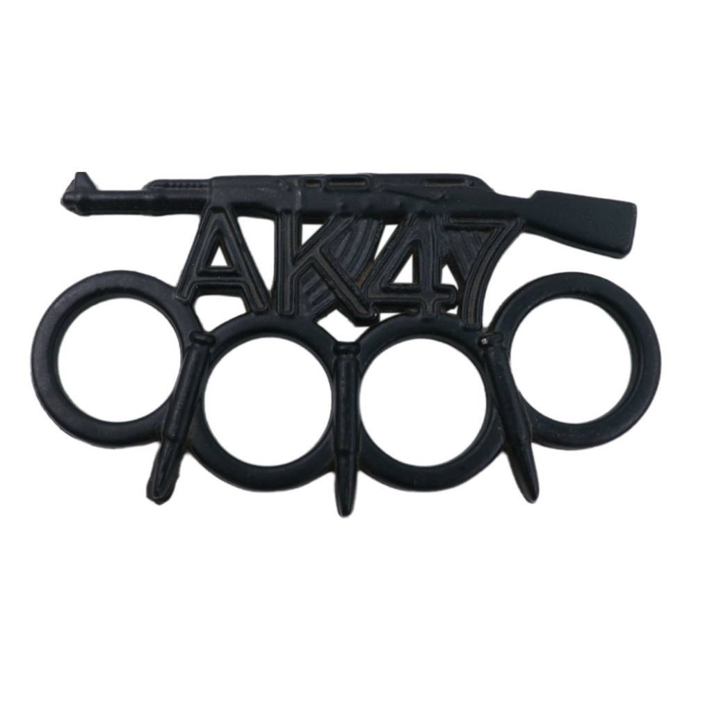AK47 Knuckle Duster with Bullet Spikes - Black – Panther Wholesale