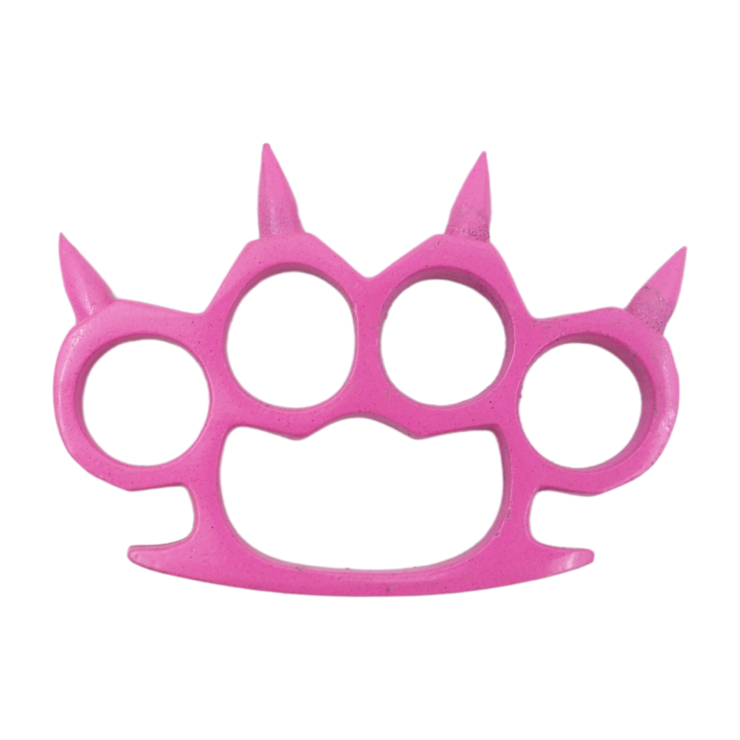 Spiked Solid Steal Knuckle Duster - Pink – Panther Wholesale