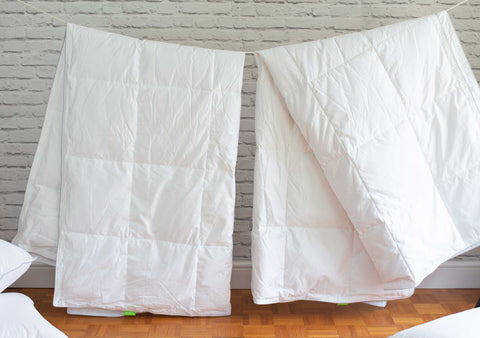 Two Duvets Hanging on Washing Line | scooms