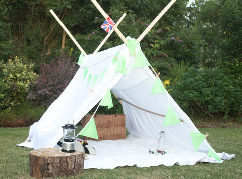 Home Made Kids Teepee in Garden with Toys | scooms