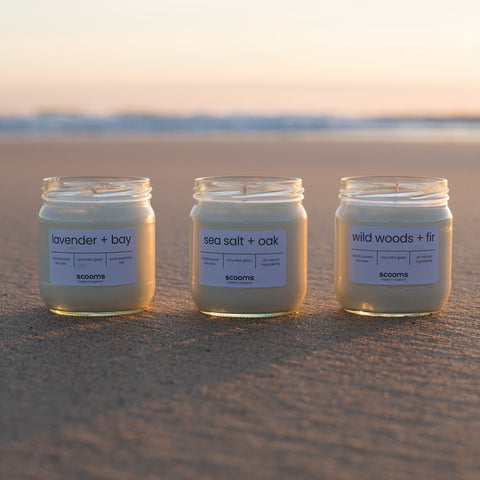 3 Candles Natural On The Beach | scooms