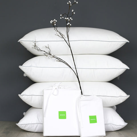 Pile of Goose Down Pillows | scooms