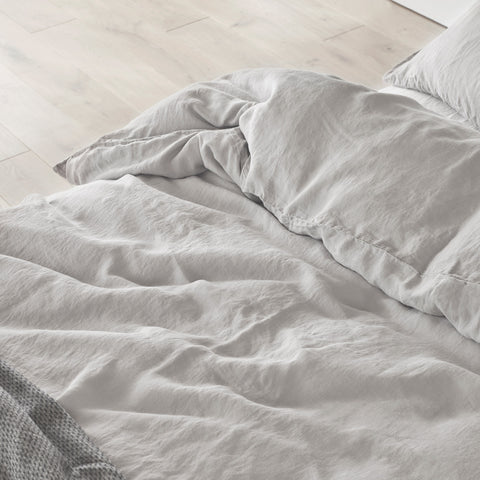 Linen Bed Sheets in SOFT WHITE Medium Weight Linen, Linen Top