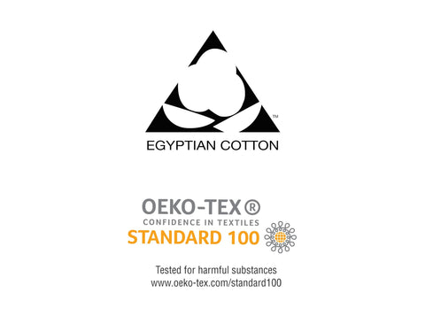 Egyptian Cotton and OEKO-TEX Certification Logos | scooms