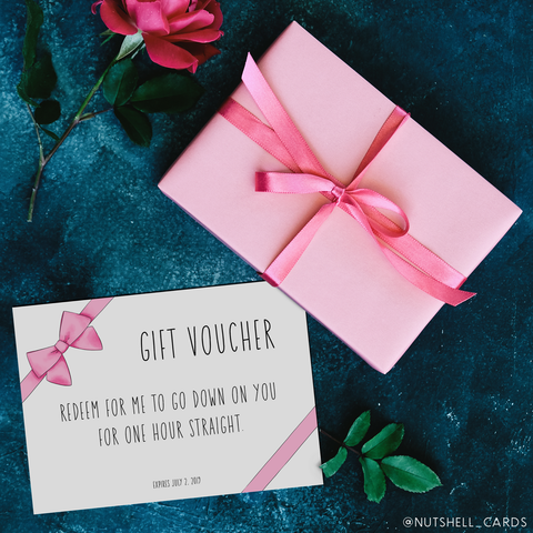 funny printable valentines day Gift voucher for boyfriend girlfriend naughty