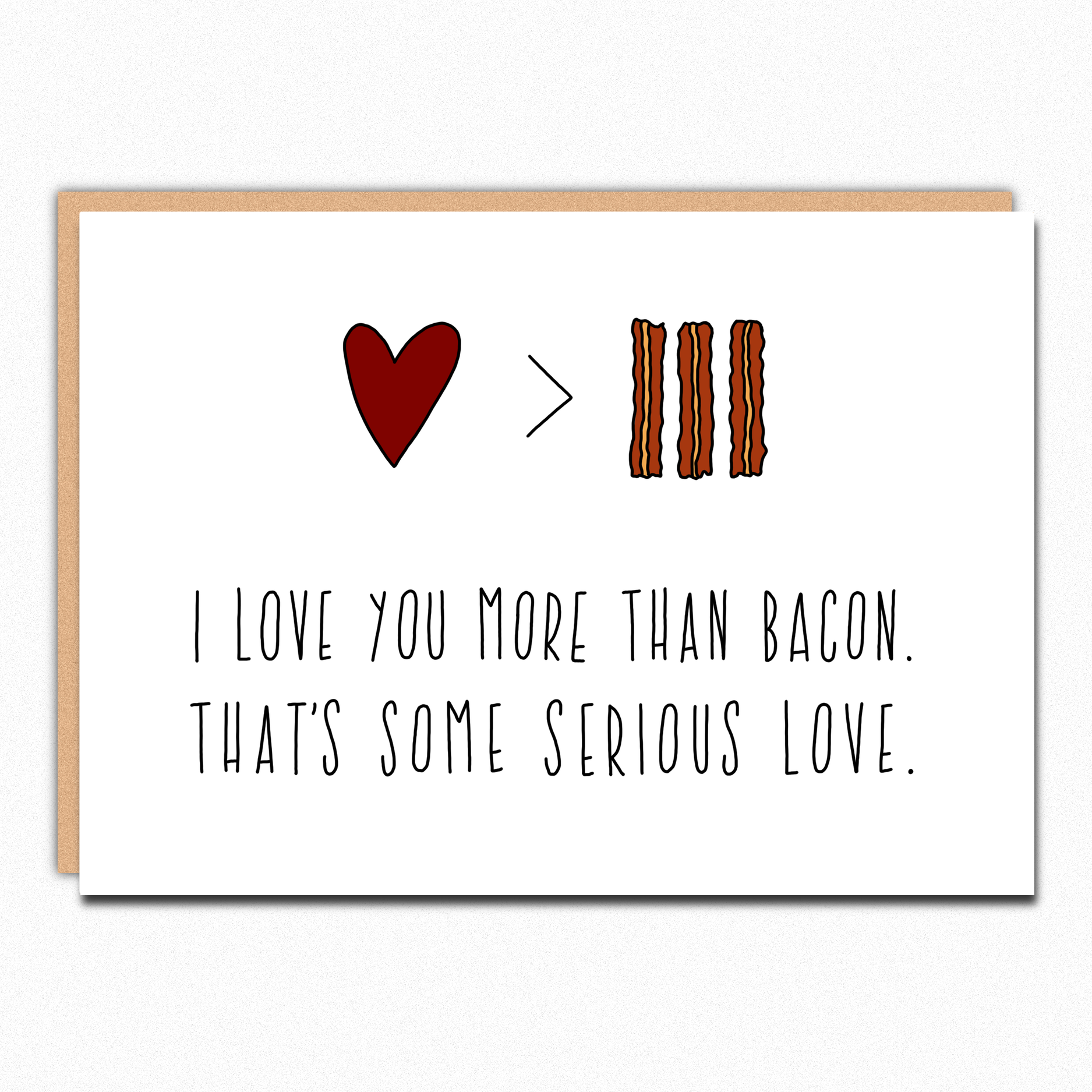 Anniversary Card Love Card For Boyfriend For Him For Her Bacon In A Nutshell