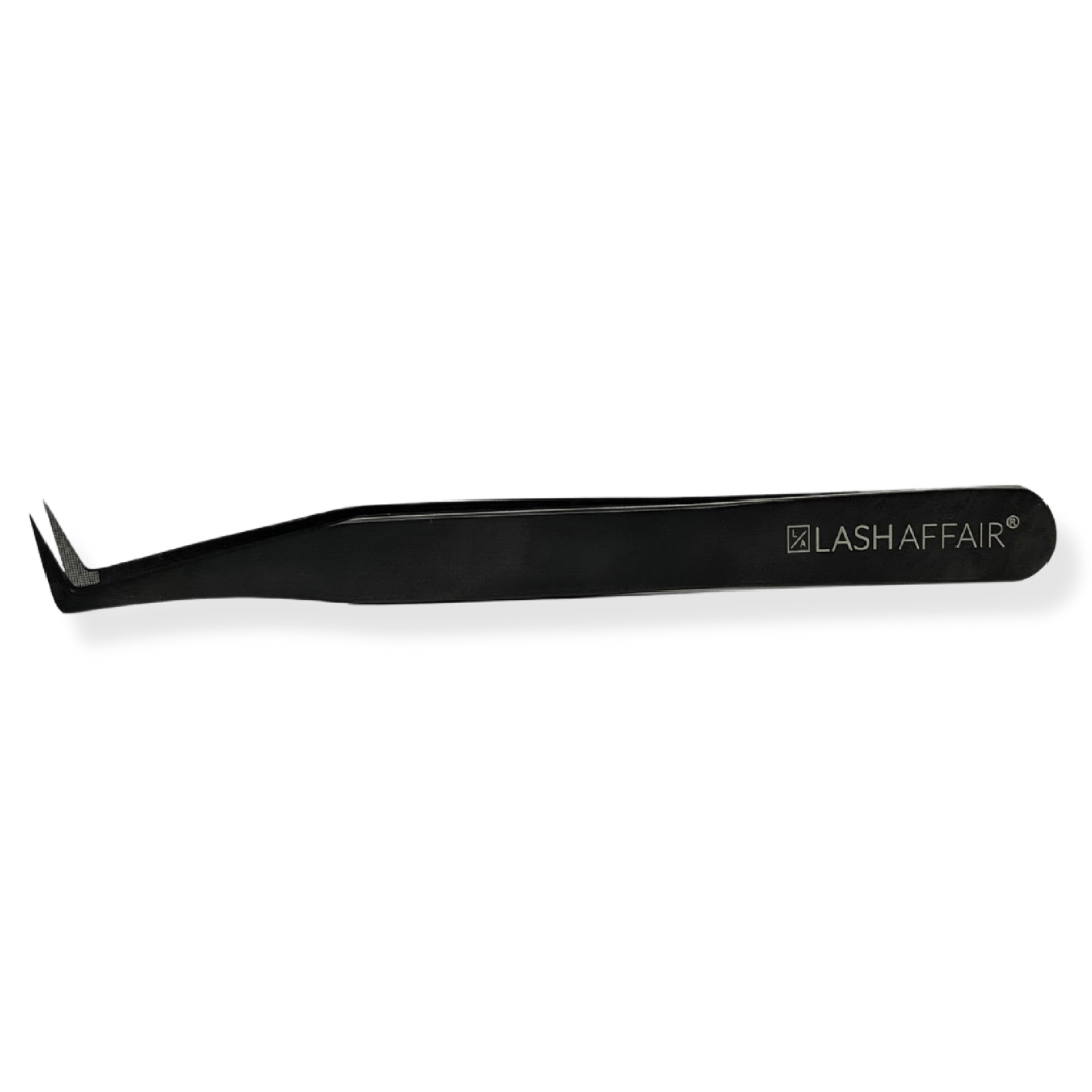 JB Lashes Pro-Curved Tweezers, Stainless Steel