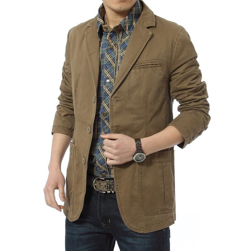 khaki blazer mens