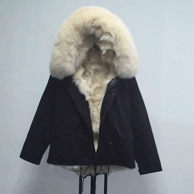 fox fur parka jacket