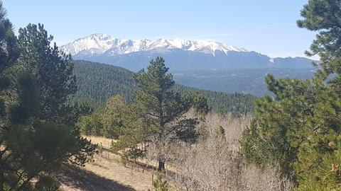 Views of the Sangre de Cristo Range from the Wet Mountains CO