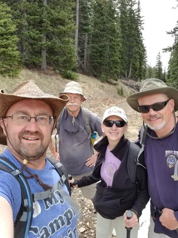 Starting out on our hike up Greenhorn Mountain in the Wet Mountains CO