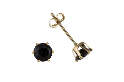 sapphire stud earrings in gold