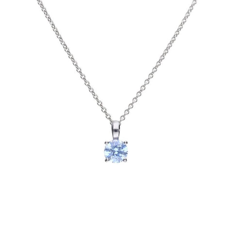 Diamonfire Blue Solitaire Pendant