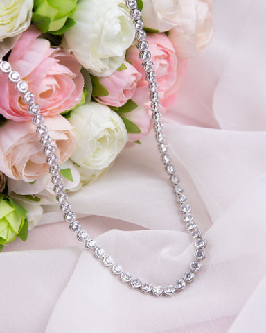 wedding tennis necklace