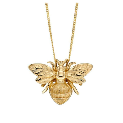 gold bee necklace